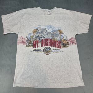 Vintage Mt Rushmore National Memorial South Dakota Single Stitch 90's T Shirt XL